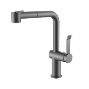 Torneiras de cozinha retráteis pretas inoxidáveis ​​com novo design de furo único
