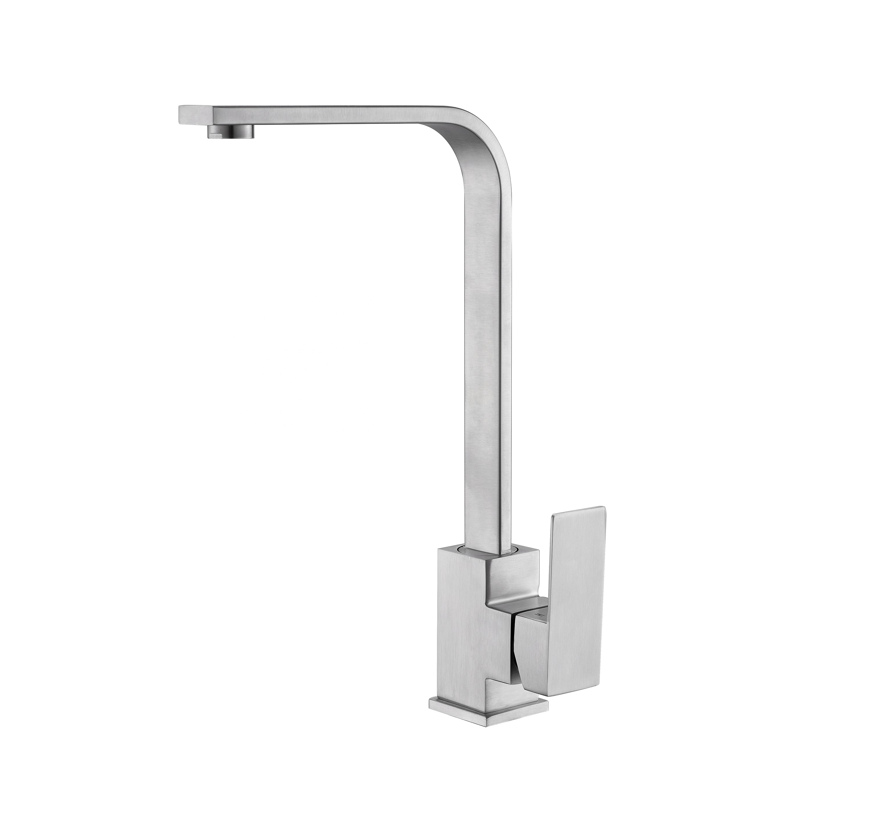 A Torneira Quadrada Preto Fosco Novo Design Moderno Pulverizador Extraível Torneira de Cozinha