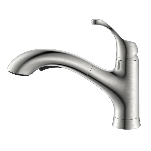 Torneira de cozinha de níquel escovado com pulverizador retrátil de 2 funções torneira de cozinha Grohe